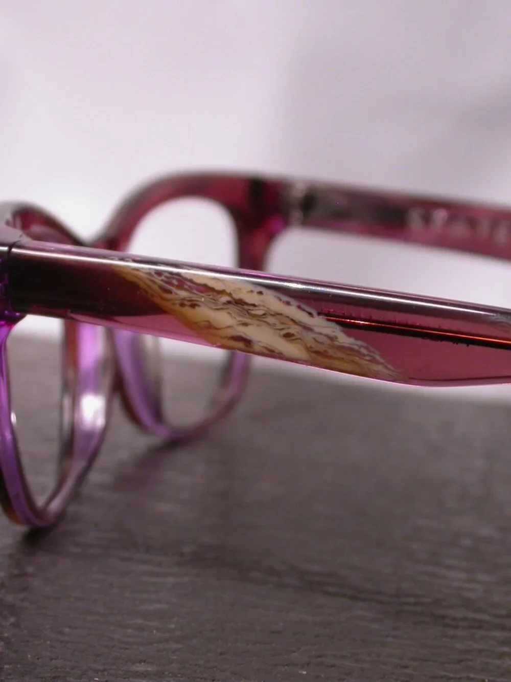 State Optical Halsted Purple Clear Eyeglasses Frames Made in USA